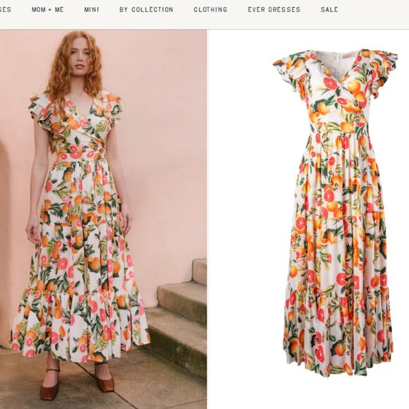 Ivy City Co Dresses & Skirts - Women's Ivy City Co. Trixie Dress in Citrus Maxi Tiered A-line Size 10